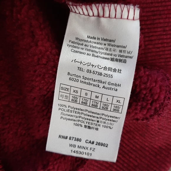 Burton Minxy Fleece Zip Up Hoodie - Picture 6 of 7